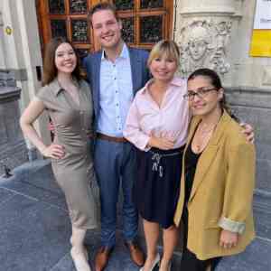 H. Feyza Alkaç, Marius Hahn, Alexandra Şarban, and Miroslava (Mira) Scholten